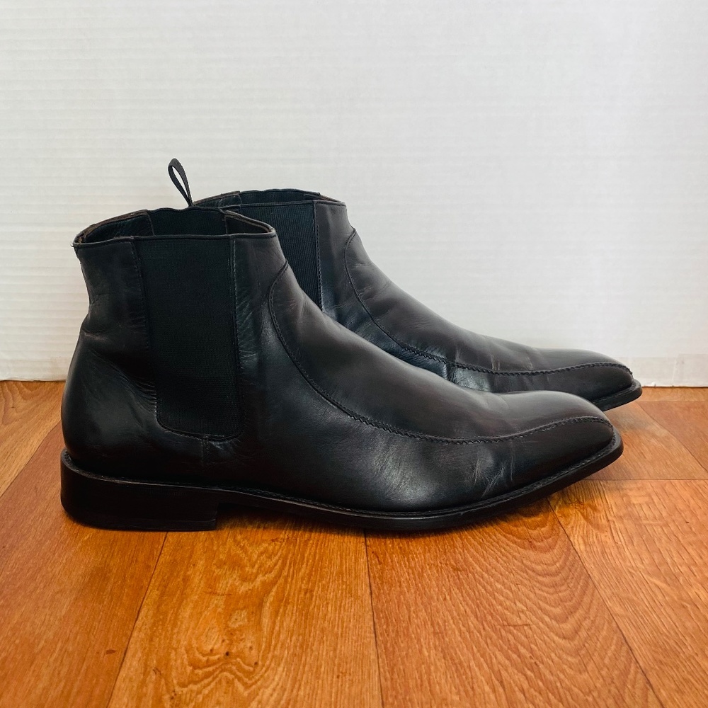 Too Boot NY., Mens Black Chelsea Boots, 9.